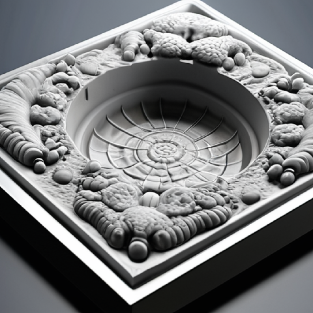 **A mold design being created with CAD software.** (Focus: Design aspect of mold-making)