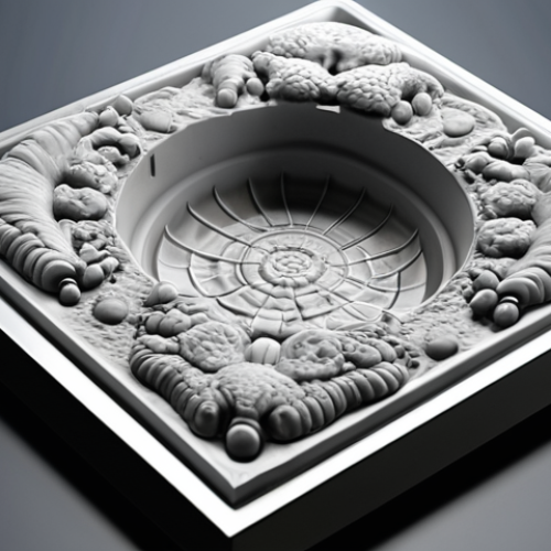 Home 4 **A mold design being created with CAD software.** (Focus: Design aspect of mold-making)